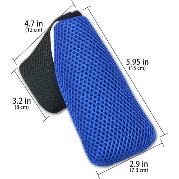 Golf Blade Putter Head Cover Black Orange/Blue Mesh for Scotty Ping Callaway - Picture 4 of 7